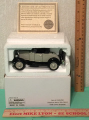1928 Chevy Roadster Die Cast Toy in Box with C.O.A. (G41)