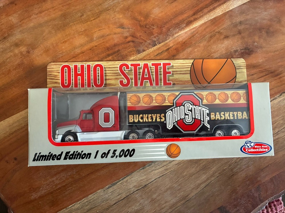 Ohio State Basketball White Rose Collectables Diecast 1:80 Tractor Trailer