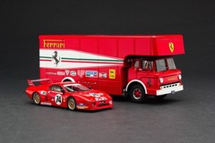 Exoto 43 | SPECIAL GIFT SET | 1980 Team N.A.R.T. | Ferrari 512 BB LM | Le Mans