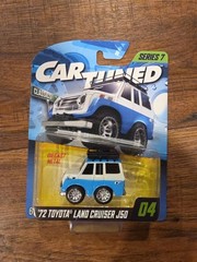 Car Tuned 1972 TOYOTA LAND CRUISER J50, Blue, Series 7, Diecast, 1:64 Scale #04