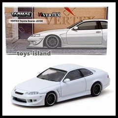 Tarmac Works 1/64 VERTEX TOYOTA SOARER JZZ30 White Diecast Car New
