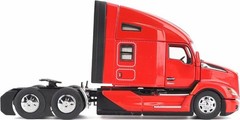Kenworth T680 76in High Roof Sleeper Cab Tandem Tractor Red in 1:50 scale