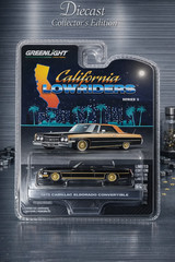 CHASE 1963 Chevrolet Impala SS Convertible 1 64 Scale Diecast- Greenlight 63030C
