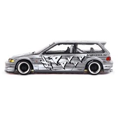 1/64 Kaido House x Mini GT Honda Civic (EF) Kaido Manga V1 Silver KHMG260