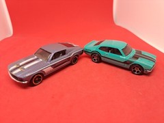 Hot Wheels #315 Then And Now 4/10 ’67 MUSTANG Purple & ’71 Ford Maverick Grabber