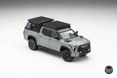 DiecastTalk Exclusive 1/64 Toyota Tundra TRD PRO Lunar Rock with accessories