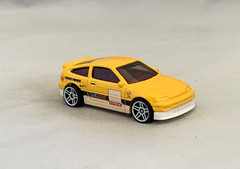 Hot Wheels 1988 Honda CR-X 2022 Car Culture Yellow PR5s