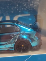 Time Micro 1:64 Honda Civic Type R Blue Chrome Rare Diecast