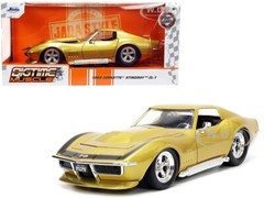 1969 CHEVROLET CORVETTE STINGRAY ZL-1 GOLD 1/24 DIECAST MODEL CAR BY JADA 33863