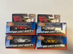 2007 Hot Wheels Speed Racer Die-Cast Racer Mach 4, 5, 6, X Lot Of 4 Set VHTF