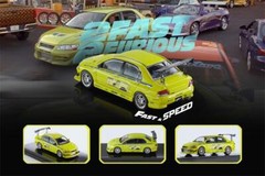 Fast Speed FS 1:64 Lancer Evolution EVO VII FNF Fast & Furious Green Model Car