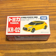 Tomica Takara Tomy Tomica KR-02 Hyundai Veloster Turbo 1:60 Yellow Diecast