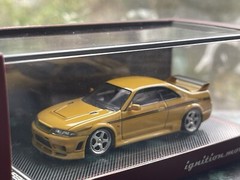 1:64 Ignition Model Nissan Skyline Nismo R33 GT-R 400R Yellow IG2502