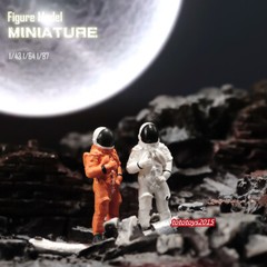 2pcs 1/43 Astronaut Male Doll Scene Miniatures Figure For Cars Vehicle Model Toy
