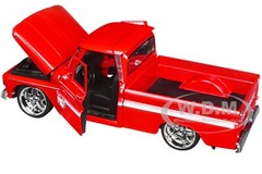 1966 CHEVROLET C10 FLEETSIDE PICKUP RED “MAXX” 1/24 DIECAST BY MOTORMAX 73355