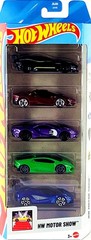 2026 Hot Wheels Motor Show 5-Pack – Ferrari SF90, Lamborghini, Ford GT JBJ89