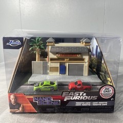 Jada Fast & Furious Nano Scene Toretto’s Café Die Cast Cars Diorama