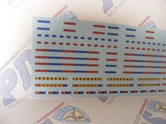 Police Sheriff Highway Patrol Simulated LED Lights 1/64 Water slide Decals