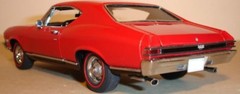 Chevrolet Chevy Chevelle Custom Built Metal Model 1 24 Race Car Promo 55 57 18
