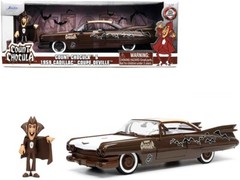 1/24 Jada Count Chocula 1959 Cadillac Coupe Deville With Figure Brown 32204