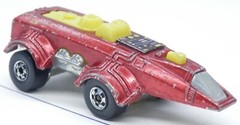 Hot Wheels SPACER RACER Gloss Red Space Exploration Vehicle Vintage BW