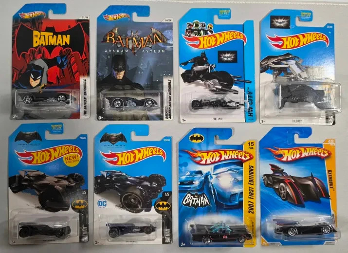 HOT WHEELS: BATMAN BATMOBILE Various Models Series Lot of 10 BRAND NEW, SEALED