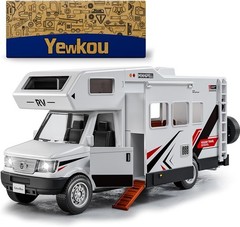 Camper Van Adventure Toy —— Vacation Toy Push and Go RV Toy with Light and Sound