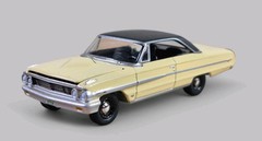 1964 FORD GALAXIE 500 XL Diorama Collectible DieCast Model Car 1:64 Yellow LOOSE