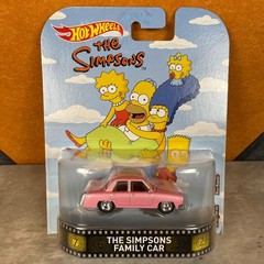 Hot Wheels The Simpsons Family Car Retro Entertainment Real Riders Pink DWJ90