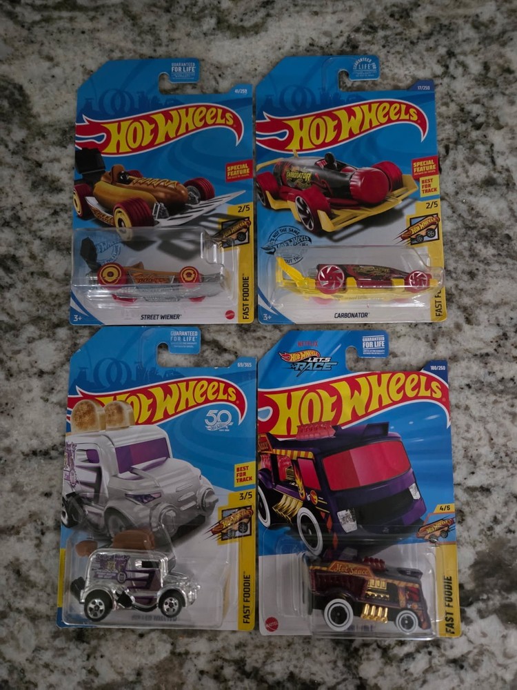 Hot Wheels Fast Foodie LOT OF 4