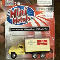 Classic Metal Works Mini Metals 1960 Ford Reefer Truck Old Milwaukee Beer 1:87