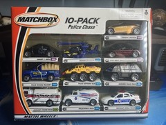 Matchbox (2000) 10-Pack Police Chase Set – NEW – 92382 Asst. 34307