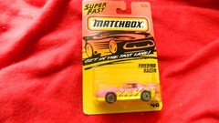 MATCHBOX #48 FIREBIRD RACER 1/64 MIP 1996 PINK & YELLOW