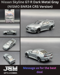 Mini GT Nissan Skyline GT-R Dark Metal Gray (NISMO BNR34 CRS Version) #1160 1/64