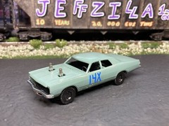 1/64 Scale 3D Printed Dodge Polara Demolition Derby Demo Car For Diecast Diorama