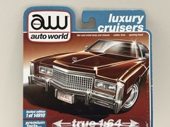 Auto World ULTRA RARE CHASE ULTRA RAW 1/10 Made ‘75 Cadillac Eldorado 2021 READ!
