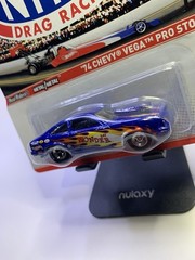 🏁🏁Hot Wheels ’74 Chevy Vega Pro Stock Car Blue w/Flames 2011🏁🏁