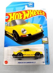 HOT WHEELS PORSCHE 911 CARRERA 2.7 YELLOW COLOR VARIATION