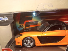 2025 Fast & Furious Han’s Mazda RX-7 Collector Car Orange Diecast 1:32 Scale New