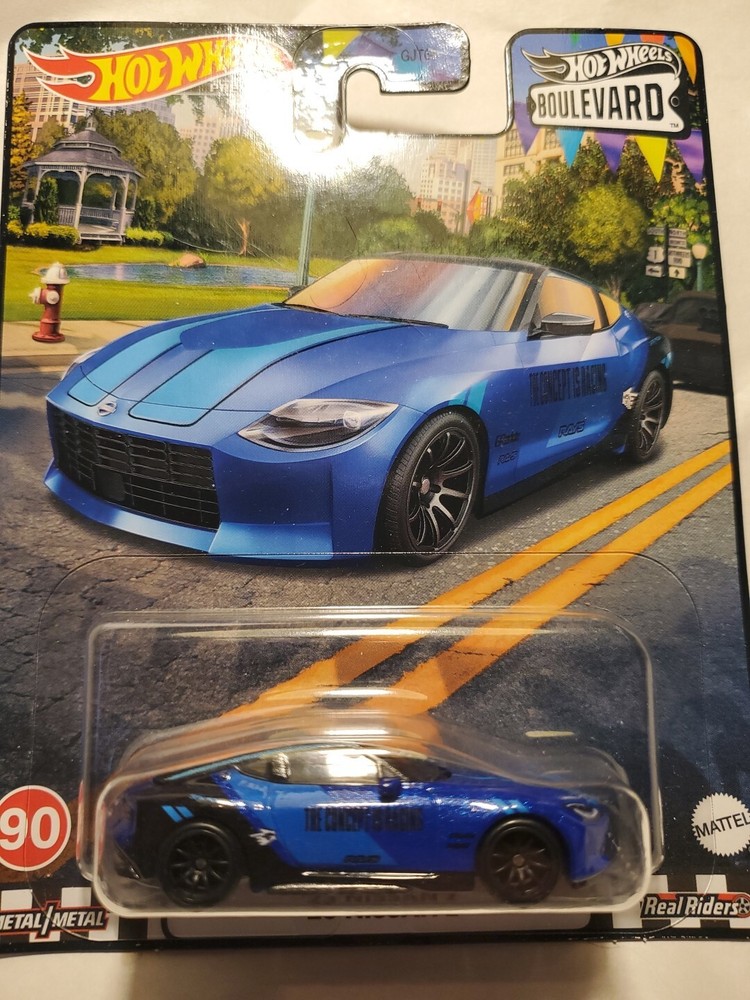 2020 Hot Wheels Premium Boulevard #90 ’23 Nissan Z Blue Real Riders D8