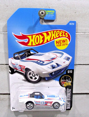 Hot Wheels White 1969 Chevrolet Corvette Racer Night Burnerz