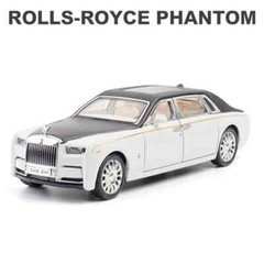 1/32 Rolls Royce Wraith Luxury Car Toy Diecast Miniature Model w/ Sound Light