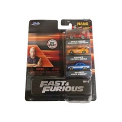 Nano Hollywood Rides | Fast & Furious 3-Pack Series 1 Jada Diecast 1:65, 31124