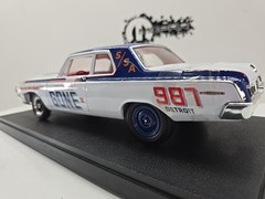 HIGHWAY 61 1964 DODGE 330 SUPERSTOCK CAR 426 HEMI 1:18 COLOR ME GONE II DIECAST