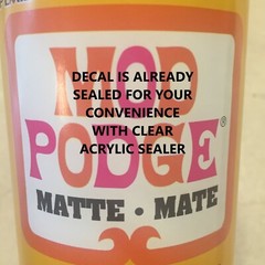 Clear 1:64 Waterslide Decal for Ice Cream Truck Quick Bite Sweet Licks