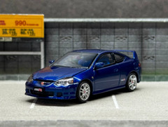 LCD 1:64 Blue JDM Integra DC5 Type R Racing Sports Model Diecast Metal Car