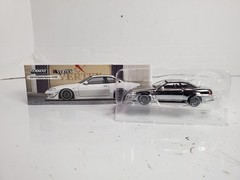 Tarmac Works 1/64 VERTEX TOYOTA SOARER JZZ30 Chrome Chase Diecast Car