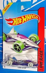 Hot Wheels 2014 Night Storm #188 Cloud Cutter Chrome & Purple w/ GLOW OH5SPs