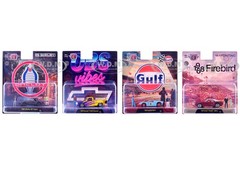 “AUTO NEWS” RELEASE 20 SET OF 4 CARS 1/64 DIECAST MODELS BY M2 MACHINES 67500-21