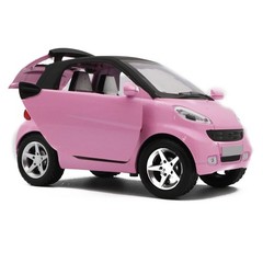 1:32 Model Car Toy Vehicle Kids Gifts With Sound&Light For Smart ForTwo Pink